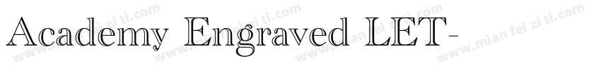 Academy Engraved LET字体转换